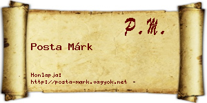 Posta Márk névjegykártya