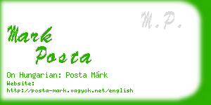 mark posta business card